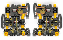6 1991 TYCO TCR Slot less Car Chassis WIDE YELLOW WHEELS New UNUSED OEM ... - £29.56 GBP