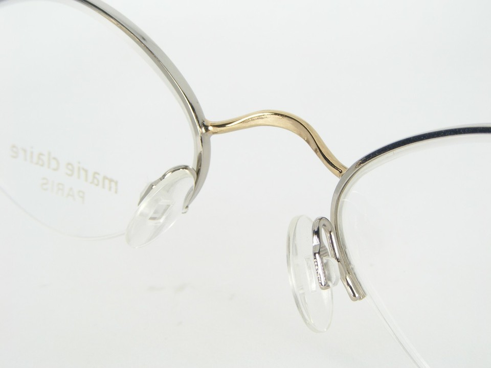 Marie Claire MC1100 20 GOLD /SILVER EYEGLASSES GLASSES FRAME 48-18-140mm France Item image 9
