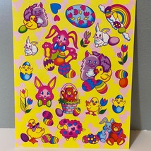 Vintage Lisa Frank Easter Stickers Cats Rabbits Chicks - £12.75 GBP