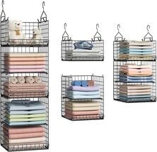 Durable Foldable Closet Hanging Shelves - Perfect for Clothes and Access... - $86.08