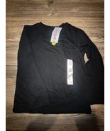 Cat &amp; Jack Girls&#39; Crewneck Long Sleeve T-Shirt Black Size XS (4/5). NWT. D - £7.86 GBP