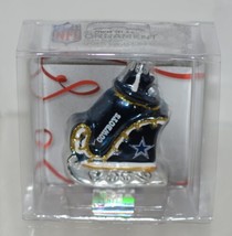 Boelter Topperscot Blown Glass Dallas Cowboys Sleigh Ornament NFL Licensed - £8.76 GBP