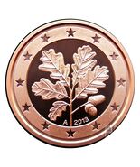 2013 À Germany Federal Republic 1 Euro Cent Coin BU - $3.93 CAD