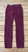 DL1961 NWT women’s mid Rise Florence ankle jeans Size 24 Red Cheetah J11 - $24.41