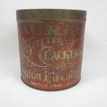 Laurel Butter Crackers Tin Can Antique 1920s-30s Dayton Biscuit Co. Dayton, OH - £39.61 GBP