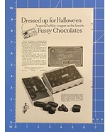 Vintage Print Ad Whitman&#39;s Fussy Chocolates Dressed up for Halloween 10&quot;... - £11.86 GBP