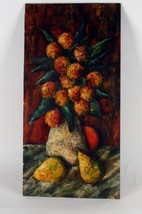 Sans Titre Nature Morte Par J.Marque, Huile Peinture Sur Planche, 21x15 - $2,078.97