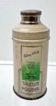 Antique Alary King Watkins Feather Talcum Powder Sample Size Tin 2 3/4&quot; - $540.03 MXN