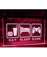 Eat Sleep Game Led Neon Sign Hang Signs Wall, Game Room Light, Craft Glo... - £20.77 GBP+