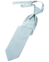 Light Blue Luxury Satin Kids Necktie - $15.00