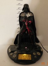 2012 Jazwares Disney Star Wars Darth Vader 12&quot; Alarm Clock Radio Light Up Saber - £41.71 GBP