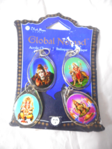 2008 Blue Moon Beads Global Nomad Metal Acrylic Goddess Pendant Set Double-Sided - £3.49 GBP