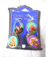 2008 Blue Moon Beads Global Nomad Metal Acrylic Goddess Pendant Set Doub... - £3.58 GBP