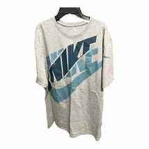 Nike Mens Colorblock Swoosh Spellout Logo Athletic Cut Graphic T-Shirt - $16.00