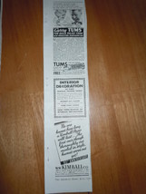 Vintage Tums &amp; Interior Decoration Training &amp; More Small Print Magazine ... - €3,49 EUR