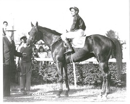 COALTOWN 8X10 PHOTO HORSE RACING PICTURE JOCKEY NEWBOLD N.L. PIERSON - £3.90 GBP