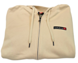 Full Zip Hoodie Men M Ivory Cotton Blend Fleece Interior by Quiksilver - $29.70