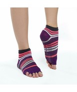Gaiam One Pair Purple Toeless Yoga Socks Size Small / Medium No Slip NEW - £7.87 GBP