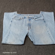 Levi Jeans Men 36x30 Blue 505 Regular Straight Leg Mid Rise Casual Pants - $15.23