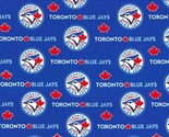 Cotton Toronto Blue Jays MLB Baseball Sports Canada Fabric Print BTY D15... - £11.03 GBP