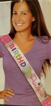 Birthday Princess Sash ~ Party Supplies Favor Accessory - 60&quot; Silver - New! - $7.84