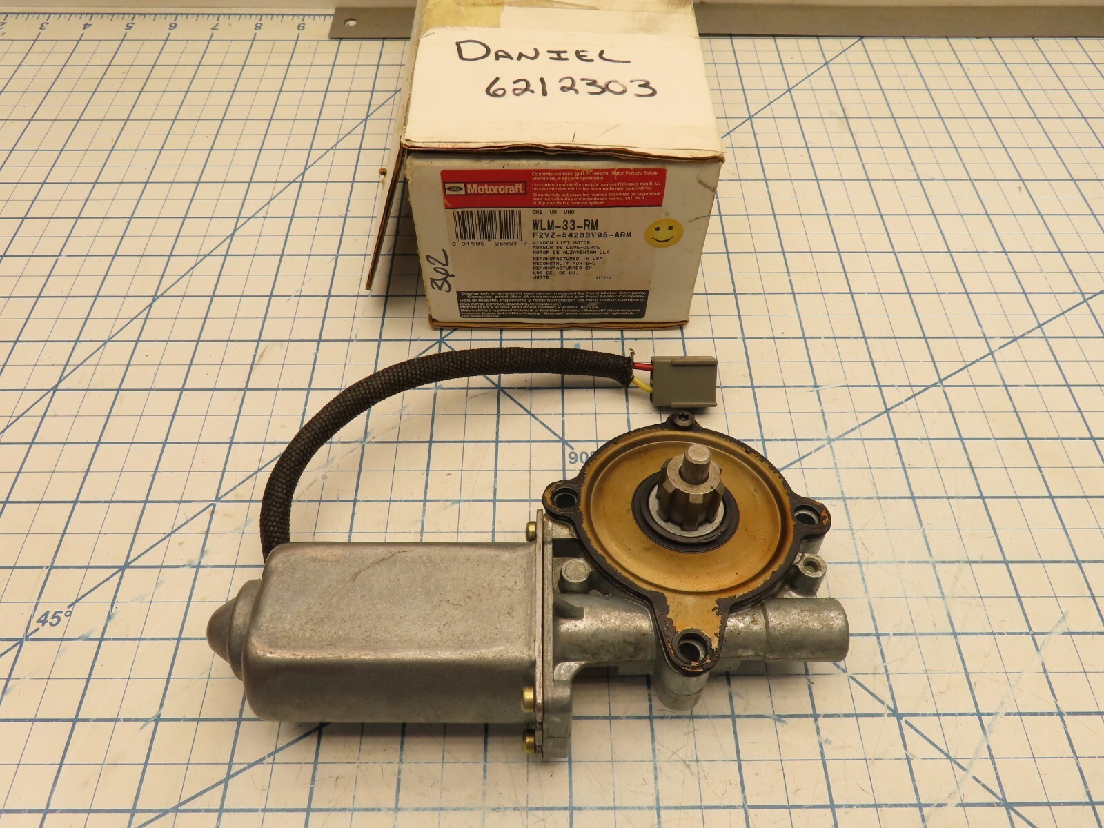 Ford F2VZ-54233V95-ARM Power Window Motor Bench Tested WLM-33 - $36.98