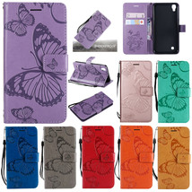 For LG V40/V30/Stylo 4/3/Q6/Q8/K8/K10 Butterfly Magnet Case Leather Wallet Cover - £44.65 GBP