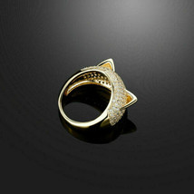 2.00Ct Round Cut VVS1 Diamonds Cat Shape Engagement Ring 14K Yellow Gold Finish - £89.91 GBP