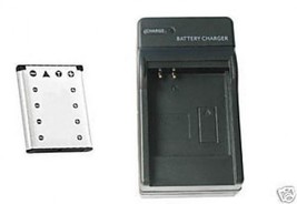 Battery + Charger for Olympus FE-320, FE320, FE-340, FE340, - $26.09