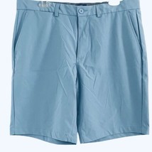 George Performance Men Shorts Size 36 Light Blue 10 in Inseam Flat Front Pockets - £12.82 GBP