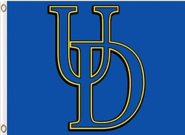 Delaware Fightin&#39; Blue Hens Hand Flag 3x5ft - £12.78 GBP