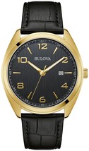 Bulova Men&#39;s Quartz Date Indicator Black Watch 42MM - £120.36 GBP