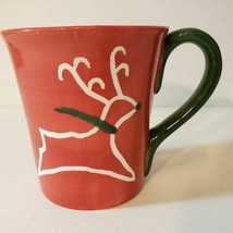 Reindeer Christmas Holiday Ceramic Mug Cup Coffee Tea WCL - $15.47