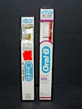 2 Packs Oral-B Toothbrush 40 Adult &amp; 30 Adult Soft Brush 4 Row Orange Yellow (I) - £18.71 GBP