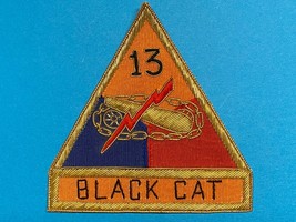 POST WWII, U.S. ARMY, OCCUPATION PERIOD, 13th ARMORED DIVISION, BULLION,... - £27.37 GBP