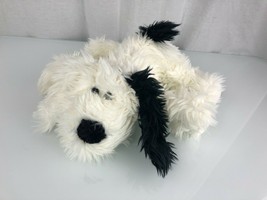 Walmart Stuffed Plush Black White Dog Soft Fluffy - £78.83 GBP