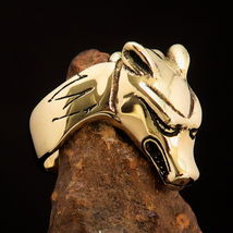 Excellent crafted Men&#39;s Jackal Biker Ring Egyptian Anubis God of Death - Brass - £19.18 GBP+