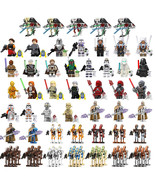 48Pcs Star Wars Minifigures Marrok Ahsoka Darth Vader Battle Droid Mini Blocks - $1,082.11 MXN