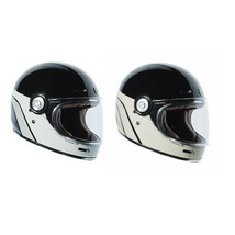 TORC T1 Full Face Retro Dreamliner Black Grey Tan Motorcycle Helmet (2 S... - $312.44 CAD
