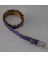 Purple Womens Belt Buckle Fashion Accessory Silver Toned Hardware - $188.16 MXN