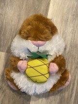 GOFFA Hamster Plush Stuffed Animal Brown Pink White Yellow 13&quot; - £9.37 GBP