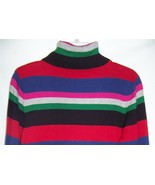 Rafaella Striped Turtleneck Sweater Top Small Long Sleeves  New Tag - $33.85