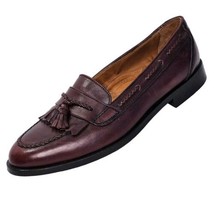 Bostonian Florentine Tassel Loafer Dress Shoes Burgundy Leather Mens 11.... - £77.89 GBP
