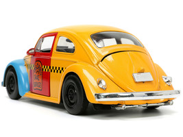 1959 Volkswagen Beetle Taxi Yellow and Blue &quot;Oscar&#39;s Taxi Service&quot; and Oscar the - £44.23 GBP