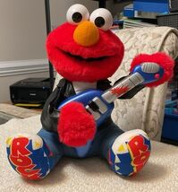 TYCO Mattel ROCK &amp; ROLL Elmo 1998 - Sings, Plays the Guitar  &amp; Shakes, W... - $27.72