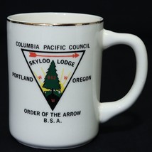 Boy Scouts VTG BSA Ceramic Mug Order of the Arrow, Skyloo Lodge Portland, OR Cup - £19.73 GBP