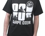 Orisue Hombre Negro Blanco Carpe Diem Unión Working Industria Camiseta M... - £11.76 GBP