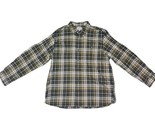 Mens Carhartt Trumbull Plaid Flannel Shirt Sz 2XL Relaxed Fit Cotton Bla... - £22.78 GBP