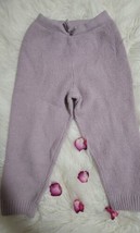 Zara Girls Size 4/5 , Leggings Lavender Croshed Ribbed Pants - £11.60 GBP