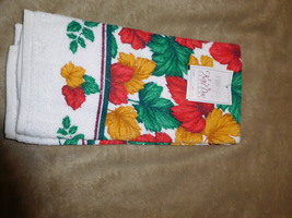 Nwt Cannon Kay Dee Designs Fall Leaves Kitchen Towel Hand Towel - £11.72 GBP